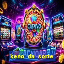 keno da sorte resultado de hoje