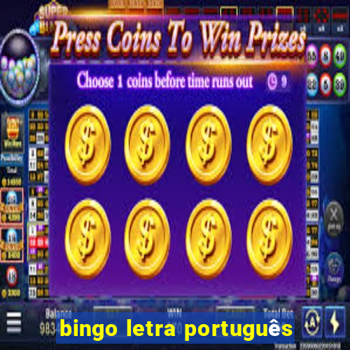 bingo letra português