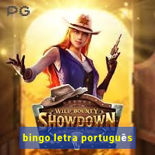 bingo letra português