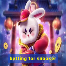 betting for snooker