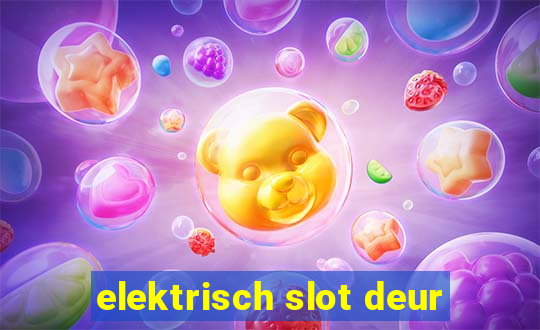 elektrisch slot deur