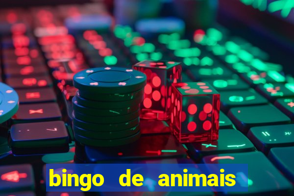 bingo de animais para imprimir e colorir