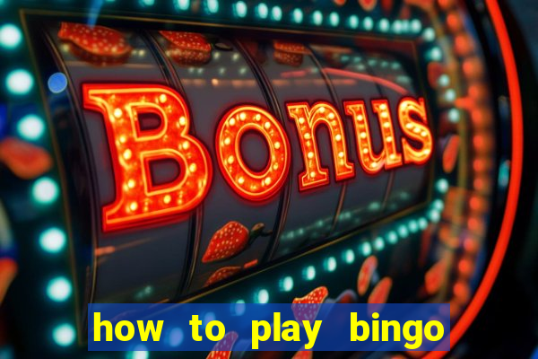 how to play bingo for money