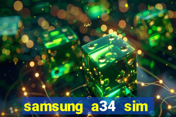 samsung a34 sim card slot