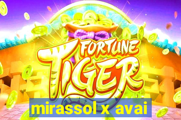 mirassol x avai