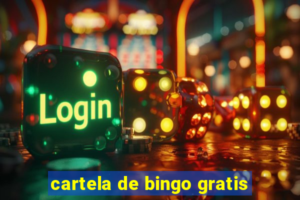 cartela de bingo gratis