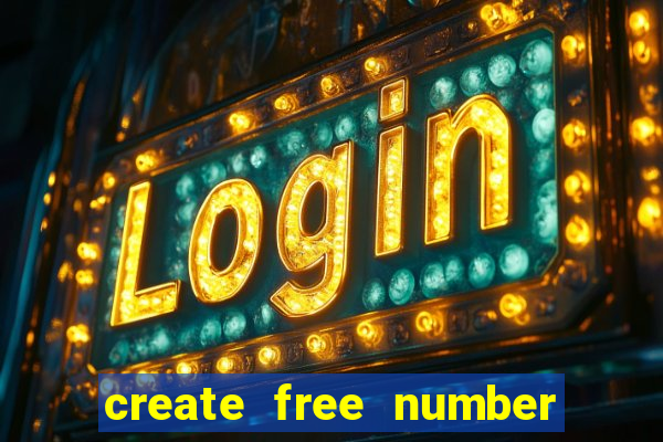 create free number bingo card