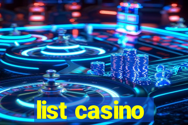 list casino