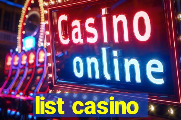 list casino