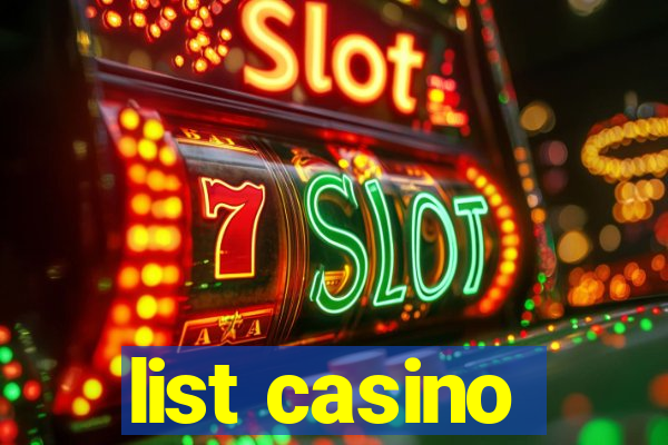 list casino