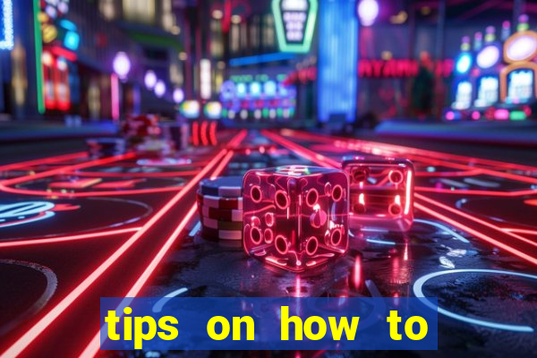 tips on how to win playing slot machines