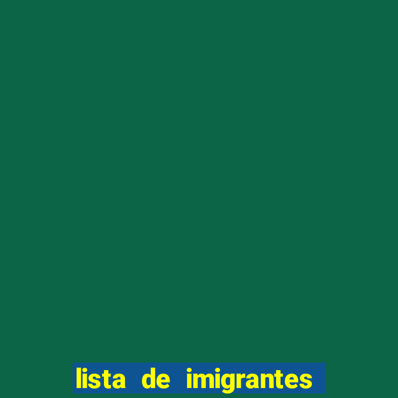 lista de imigrantes italianos na bahia