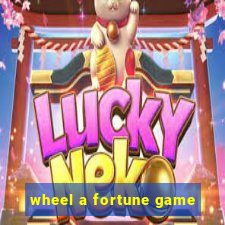 wheel a fortune game