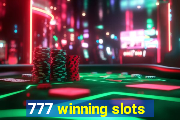 777 winning slots