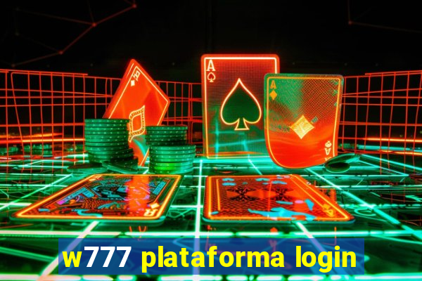 w777 plataforma login