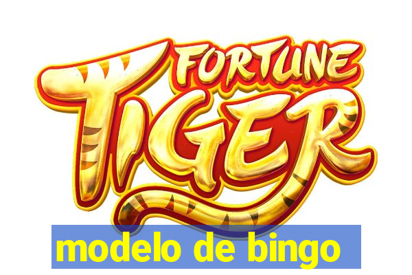 modelo de bingo