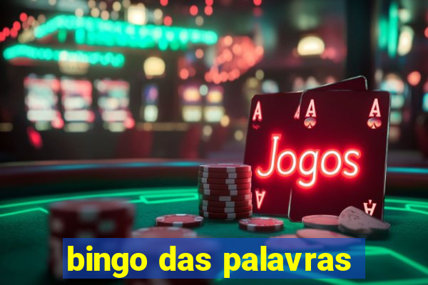 bingo das palavras