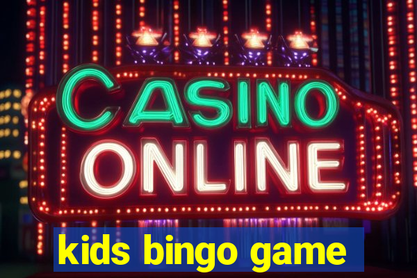 kids bingo game