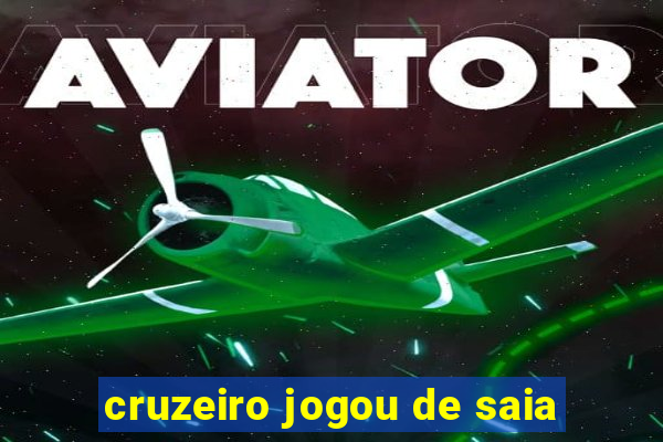 cruzeiro jogou de saia