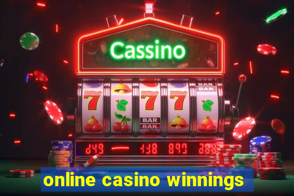 online casino winnings