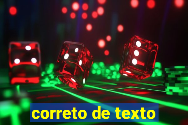 correto de texto