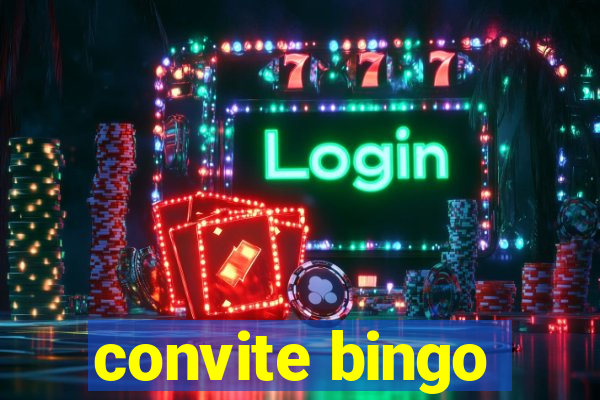 convite bingo