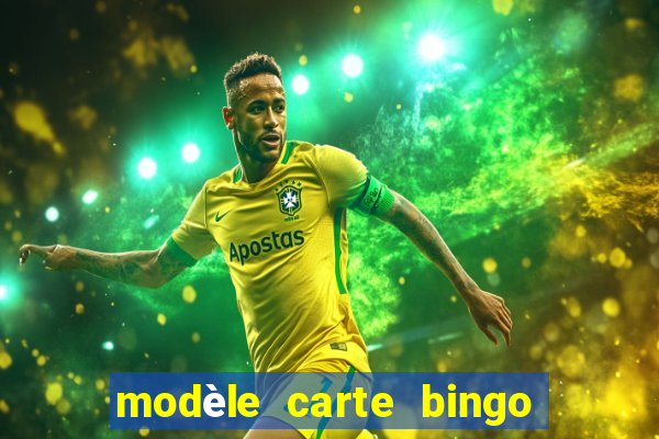 modèle carte bingo quarantaine gratuit