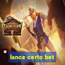 lance certo bet