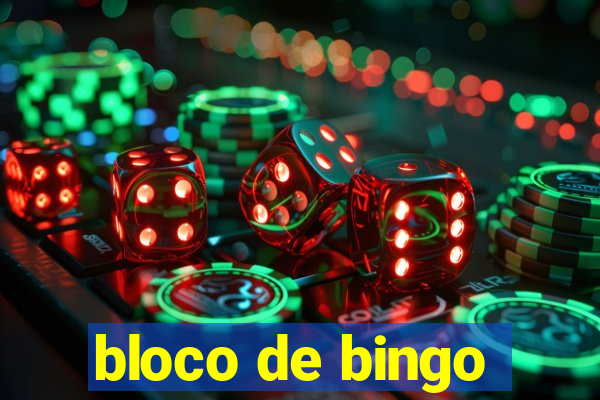 bloco de bingo