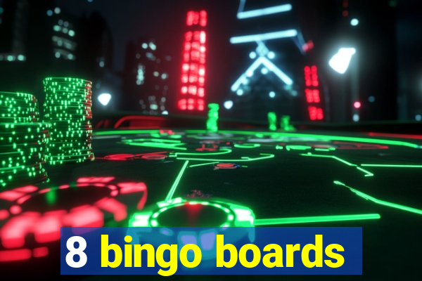 8 bingo boards