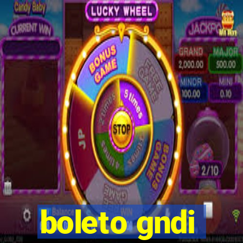 boleto gndi