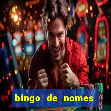 bingo de nomes educa??o infantil