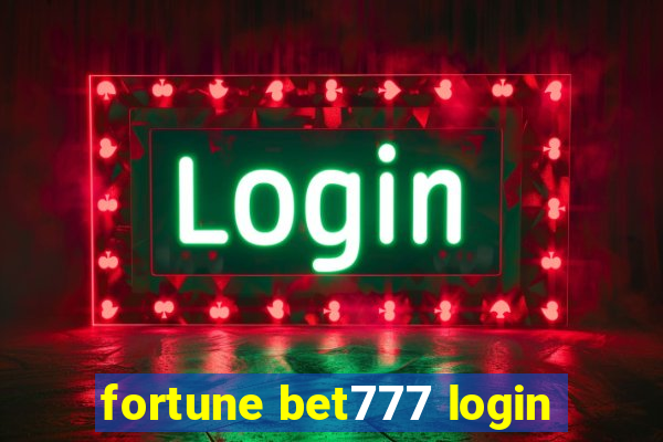 fortune bet777 login