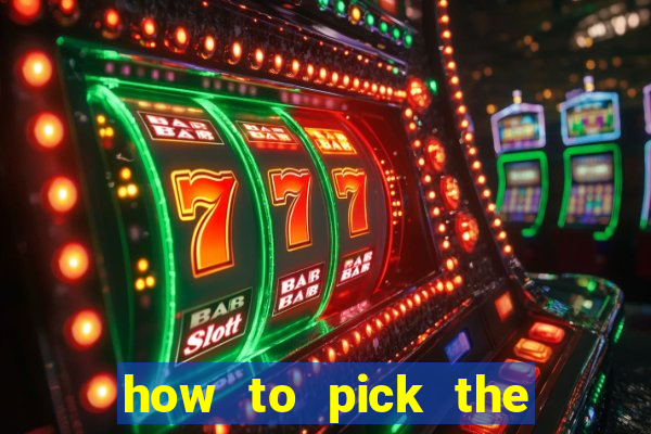 how to pick the right slot machine to win