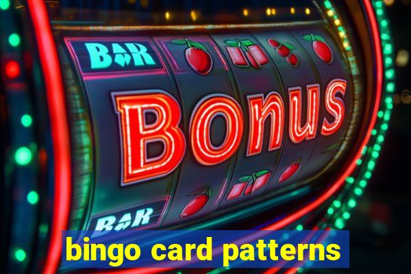 bingo card patterns