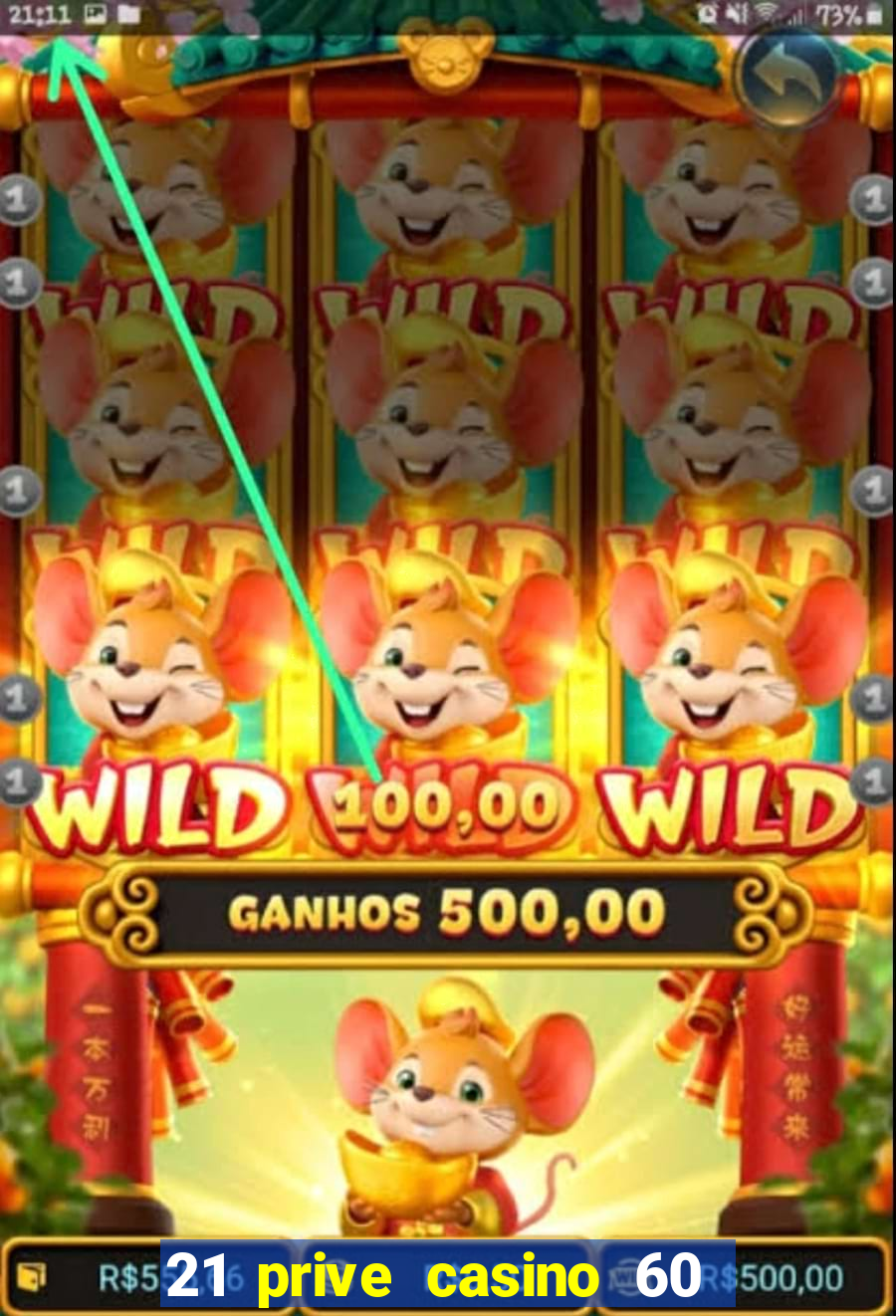 21 prive casino 60 free spins