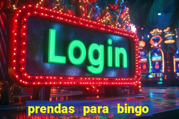 prendas para bingo em família