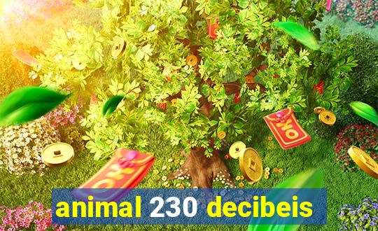 animal 230 decibeis