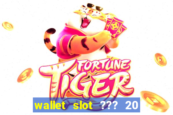 wallet slot ??? 20 ??? 100