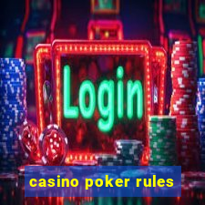 casino poker rules