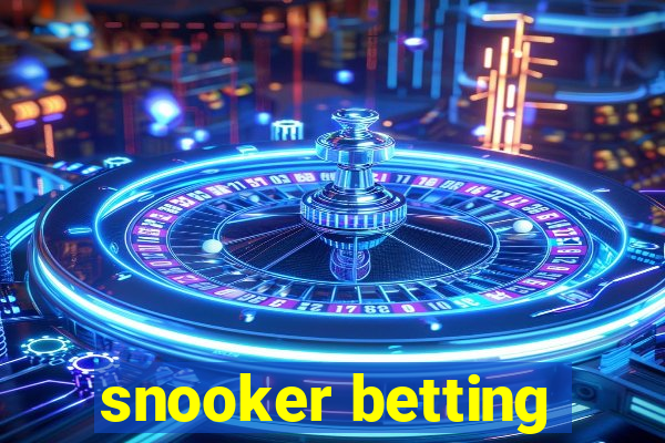 snooker betting