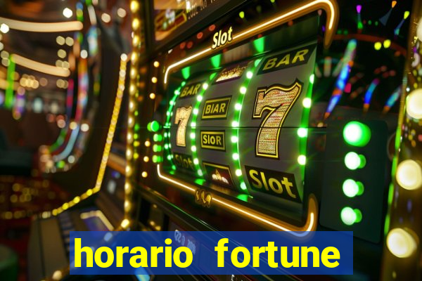 horario fortune tiger hoje