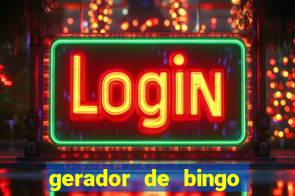 gerador de bingo de palavras