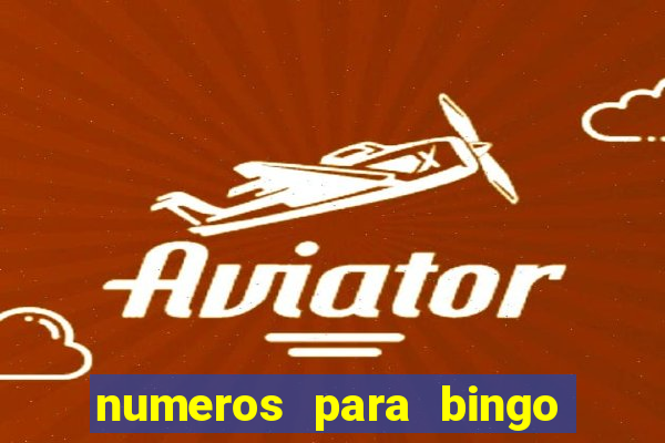 numeros para bingo de 1 a 100