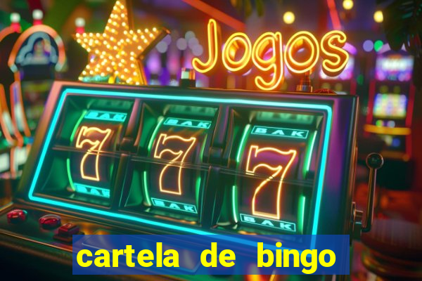 cartela de bingo da sorte