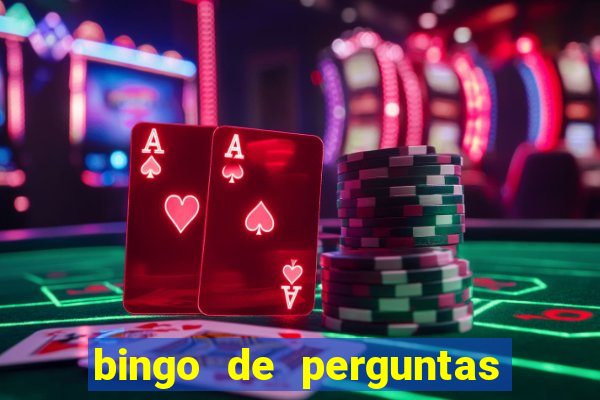 bingo de perguntas e respostas