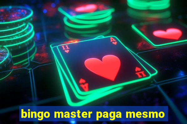 bingo master paga mesmo