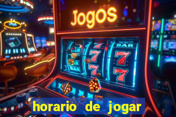 horario de jogar fortune tiger