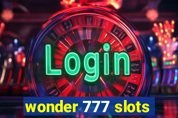 wonder 777 slots