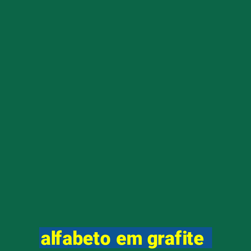 alfabeto em grafite